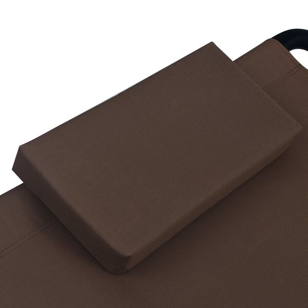 vidaXL Patio Bed Brown 200 x 35.4 " Steel