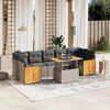 vidaXL Garden Sofa Set Grey