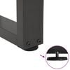 vidaXL Dining Table Leg Anthracite Powder-Coated Steel Adjustable Feet