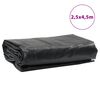 vidaXL Tarpaulin Black 8.2x14.8' 7.11 oz/ft&sup2;