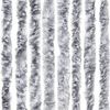 vidaXL Insect Curtain White and Grey 46.5x86.6" Chenille