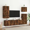vidaXL TV Cabinet Set of 2 Smoked Oak Engineered Wood Medium