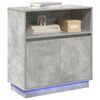 vidaXL LED Sideboard Concrete grey 27.95 x 13.58 x 29.53 in