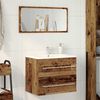 vidaXL Bathroom Sink Cabinet Old wood Engineered wood Medium