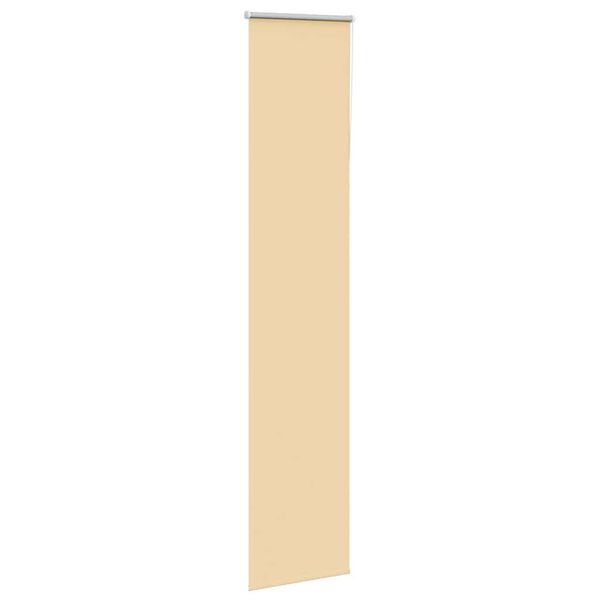 vidaXL Roller Blind Beige 100% Polyester, Aluminum top rail 17.7 x 90.6 in