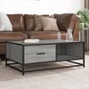 vidaXL Coffee Table Grey Sonoma Engineered wood and metal