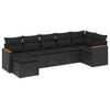 vidaXL Garden Sofa Set Black