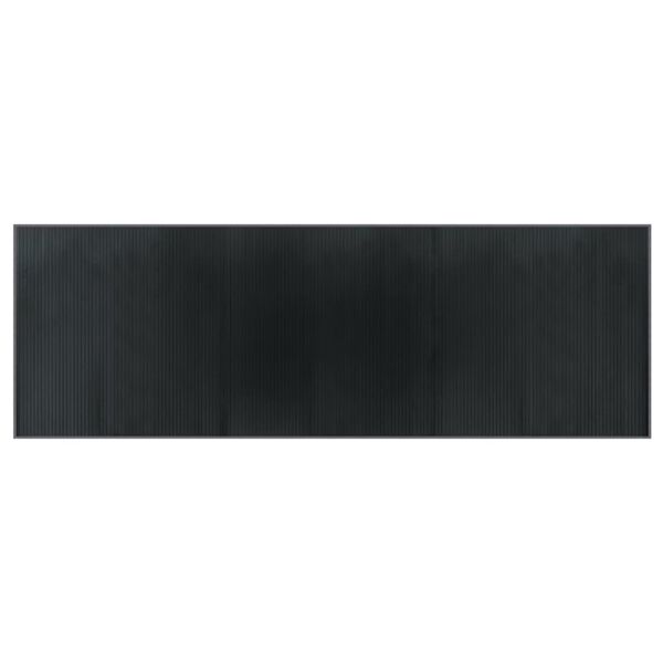 vidaXL Rug Grey Bamboo, Polypropylene Large Non-slip Rug Rectangular