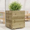 vidaXL Garden Planter Natural Wood Vacuum pressure impregnated pinewood