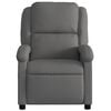 vidaXL Recliner Chair Grey Genuine leather, metal, plywood Single seat