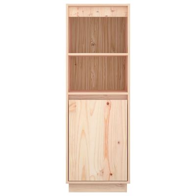 vidaXL Highboard 14.6"x13.4"x43.3" Solid Wood Pine