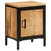 vidaXL Bedside Cabinet Natural mango wood Solid mango wood, iron Small