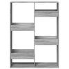 vidaXL Bookcase Grey sonoma Engineered wood 39.4 x 13.0 x 53.1 in