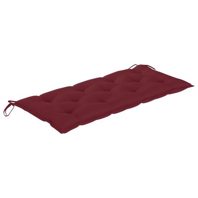 vidaXL Garden Bench Cushion Wine Red 47.2"x19.7"x 2.8" Fabric