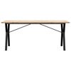 vidaXL Dining Table Brown Solid Pinewood Large Durable Dining Table
