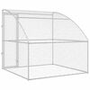 vidaXL Dog Kennel Silver 6.56 x 6.56 x 6.56 ft Galvanised steel
