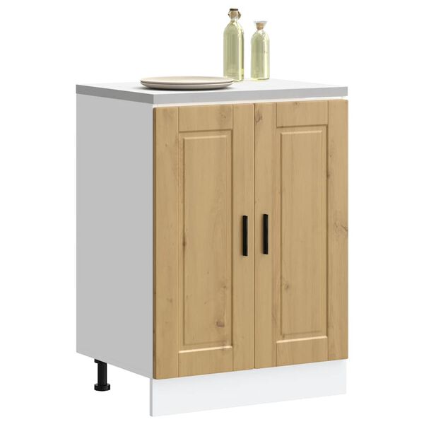 vidaXL Kitchen Base Cabinet Artisan Oak Engineered Wood Medium