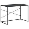 vidaXL Computer Desk Black Engineered wood Compact Modern