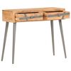 vidaXL Console Table Natural wood tones with grey