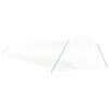 vidaXL Greenhouse White Polyethylene (PE), Galvanized Steel Large