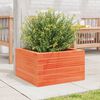 vidaXL Garden Planter Wax brown Solid pinewood Small-sized