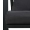vidaXL Garden Sofa Set of 2 Black and Dark Gray