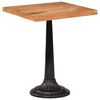 vidaXL Bistro Table Natural Wood Solid acacia wood, cast iron