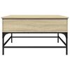 vidaXL Coffee Table Sonoma Oak Engineered Wood, Metal Medium