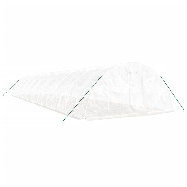 vidaXL Greenhouse White PE (polyethylene) Spacious