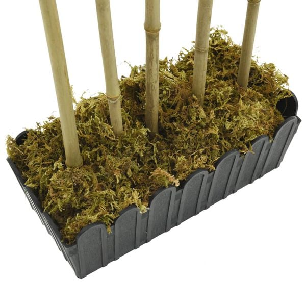 vidaXL Artificial Bamboo Tree Green Bamboo, Textile fiber, Plastic Medium