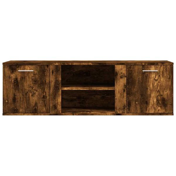 vidaXL TV Cabinet Smoked Oak Engineered Wood Medium TV Cabinet