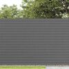 vidaXL Garden Fence Double-Sided Grey 1,8x5 m PVC
