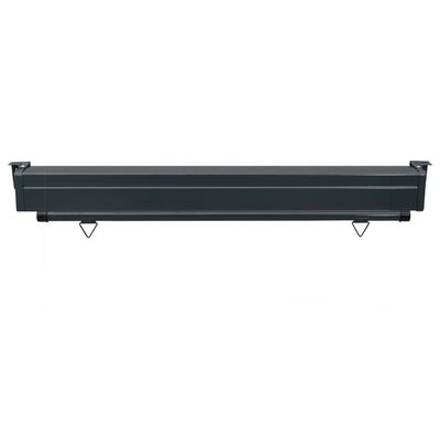 vidaXL Balcony Side Awning 55.1"x98.4" Black