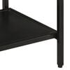 vidaXL Console Table Black, Mango Wood Solid Mango Wood, Iron