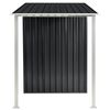 vidaXL Garden Shed Anthracite Galvanized Steel Large Sliding Components