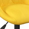vidaXL Bar Stool Set of 2 Mustard Yellow Velvet, Steel Adjustable
