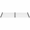 vidaXL Door Canopy Black and transparent Polycarbonate, ABS, Aluminum