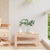 vidaXL Garden Footstool Natural Wood Solid Pine Wood, Plywood Small