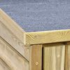 vidaXL Tool Shed Natural Treated pine 48.4 x 19.7 x 67.3 in