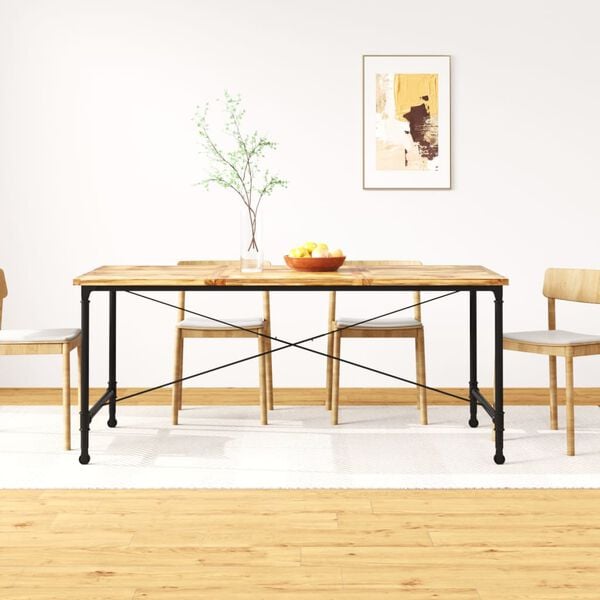 vidaXL Dining Table Solid Mango Wood 70.9"