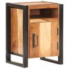vidaXL Bedside Cabinet Varies Solid acacia wood and powder-coated steel