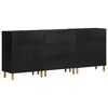 vidaXL Sideboard Black Engineered wood Medium Sideboard Rectangular
