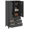 vidaXL Wardrobe Anthracite Metal 35.4x19.7x70.9 in Wardrobe