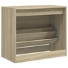 vidaXL Shoe Cabinet Sonoma oak Engineered wood Compact Modern Design