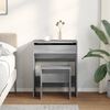 vidaXL Dressing Table Gray Sonoma Engineered wood 23.6 x 15.7 x 29.5 in