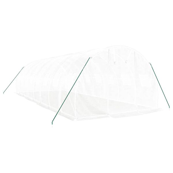 vidaXL Greenhouse White Polyethylene (PE) Large UV-resistant materials