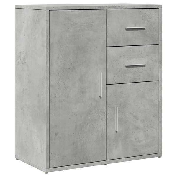 vidaXL Sideboard Concrete grey Engineered wood Medium Sideboard