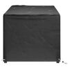 vidaXL Garden Furniture Cover Set of 2 Black Polyethylene