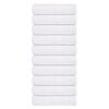 vidaXL Shower Towel Pack of 10 White 100% Cotton 27.6x55.1 in