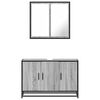 vidaXL Bathroom Furniture Set Rectangular Modern Bathroom Storage Durable